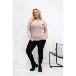 Moteriška palaidinė ilgomis rankovėmis Plus Size Relevance