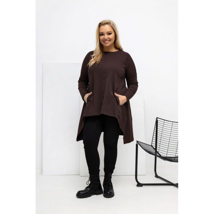 Moteriška ilga palaidinė plus size ilgomis rankovėmis Relevance