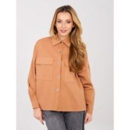 Moteriška oversize palaidinė tamsiai oranžinė