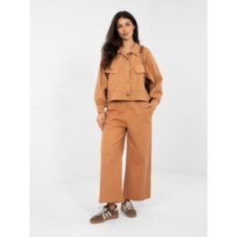 Moteriška oversize striukė tamsiai oranžinė