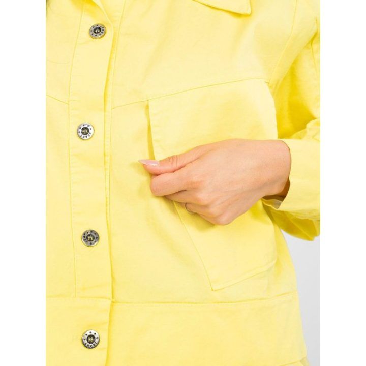 Moteriška oversize geltona striukė