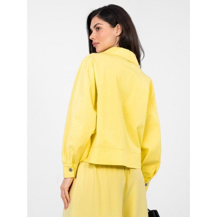 Moteriška oversize geltona striukė