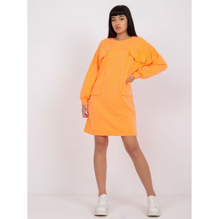 Fluo oranžinė suknelė