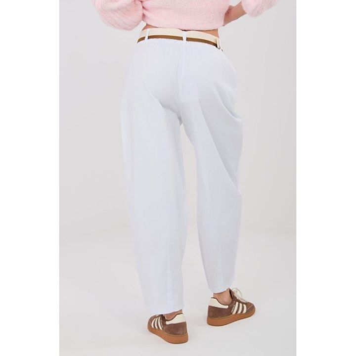 Moteriškos kelnės balta Italy Moda