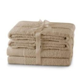 Rankšluosčių rinkinys 2 vnt. 70x140 ir 4 vnt. 50x100 smėlio spalvos