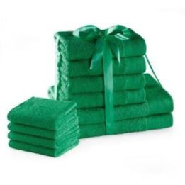 Rankšluosčių rinkinys 2 × 70 × 140 cm, 4 × 50 × 100 cm, 4 × 30 × 50 cm, žalios spalvos AH AMARI