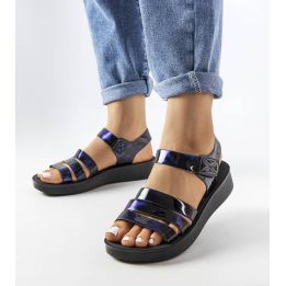 Navy blue Covillon platforminiai sandalai