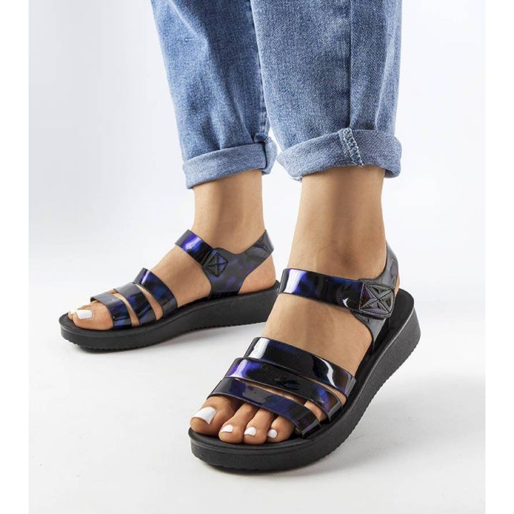 Navy blue Covillon platforminiai sandalai