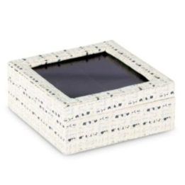 Kreminės spalvos ir juoda papuošalų dėžutė 18 x 6,5 cm