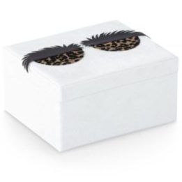 Balta papuošalų dėžutė AH LASHES 19×12