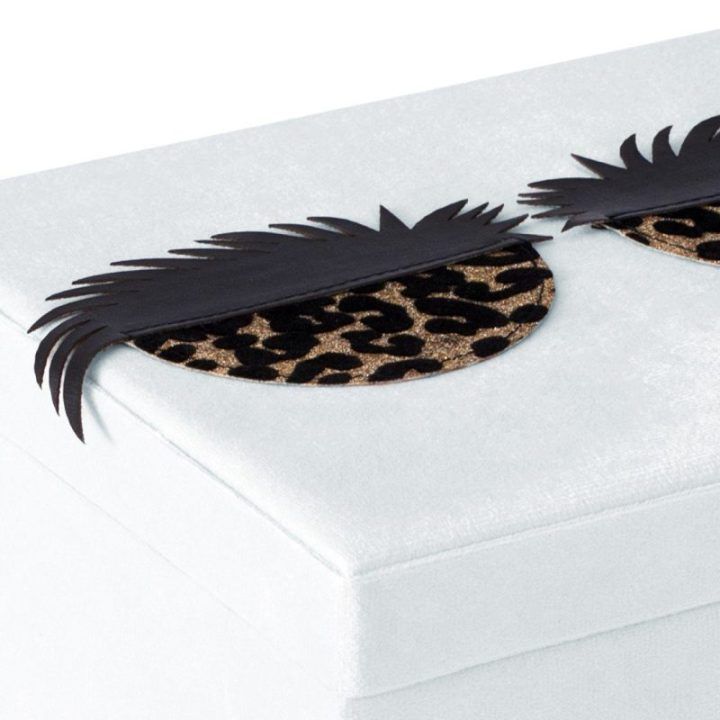 Balta papuošalų dėžutė AH LASHES 19×12