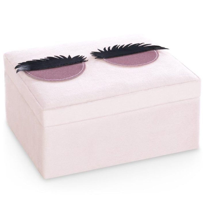 Rožinė papuošalų dėžutė AH Lashes 14×9 cm