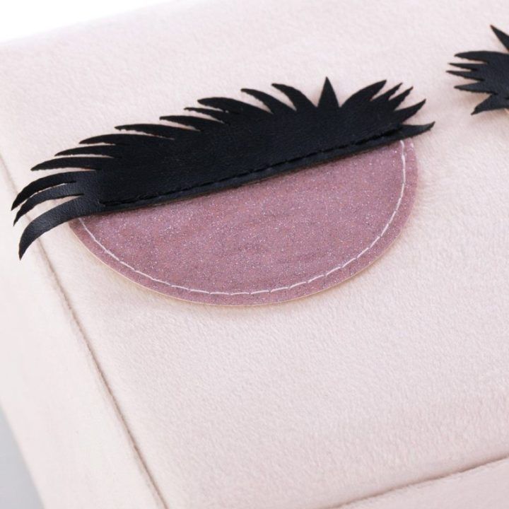 Rožinė papuošalų dėžutė AH Lashes 14×9 cm
