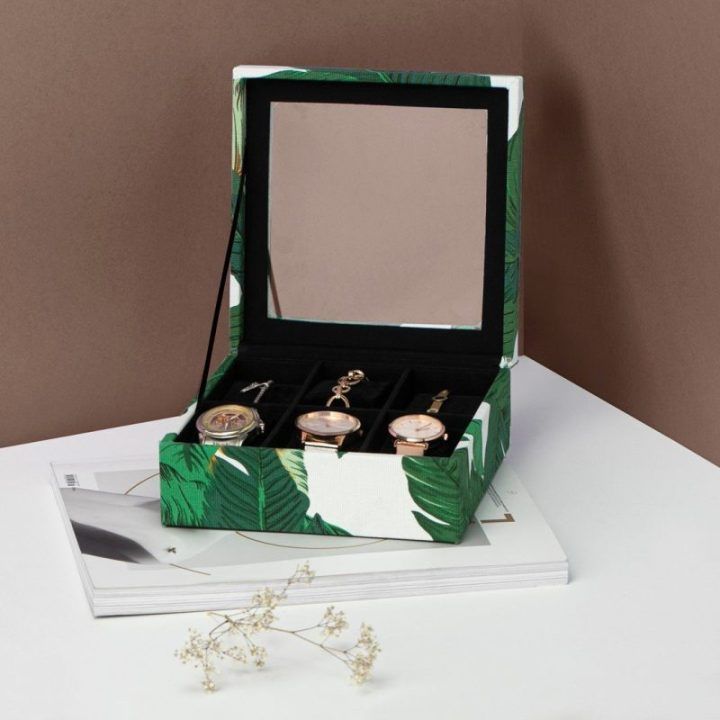 Papuošalų dėžutė Leaves, 18 × 7 cm