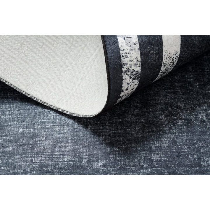 Kilimas 160×220 juodai baltas ARLEN