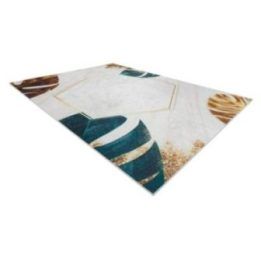 Kilimas 80×150 cm baltas ir auksinis ARLEN