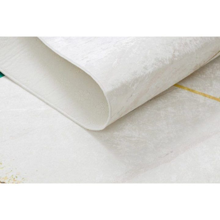 Kilimas 160×220 baltas su aukso akcentu Arlen