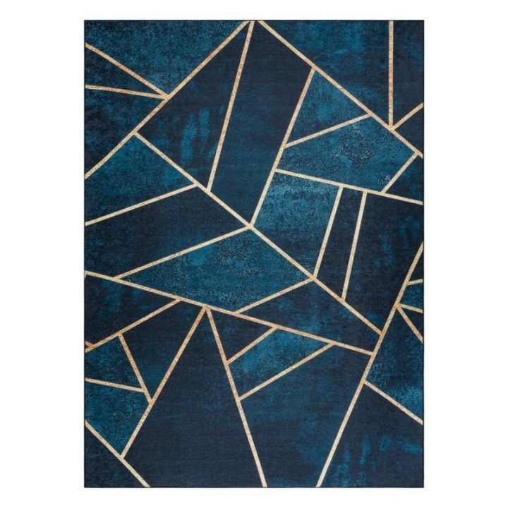 Kilimas 120×170 turkio ir auksinės spalvos ARLEN