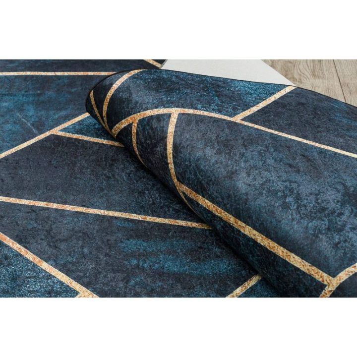 Kilimas 120×170 turkio ir auksinės spalvos ARLEN
