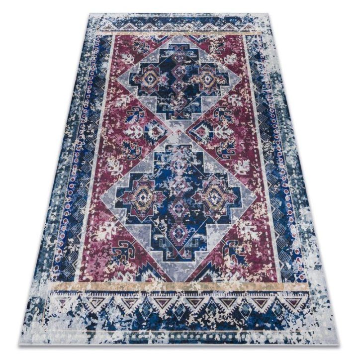 Kilimas 120×170 cm raudona ir mėlyna ARLEN