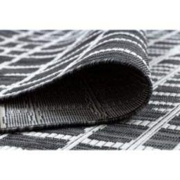 Kilimas 160×220 juoda ir kreminė VINEA LINES