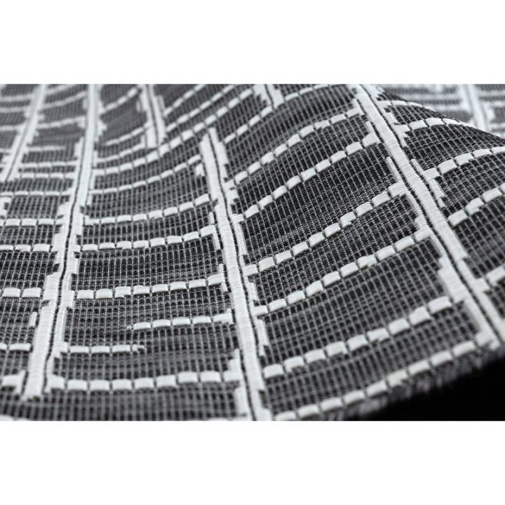 Kilimas 160×220 juoda ir kreminė VINEA LINES