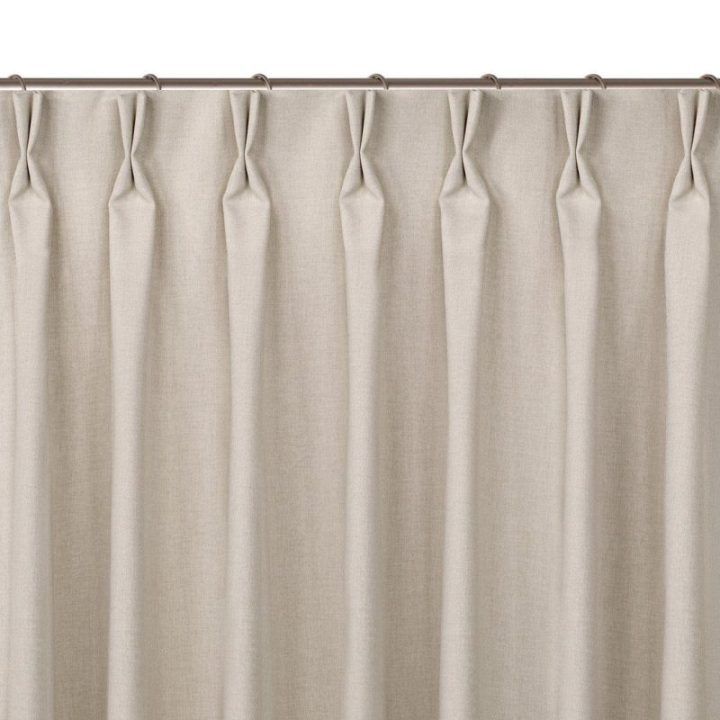 Užuolaidos 220×245 cm smėlio spalvos BRAID FLEX CARMENA