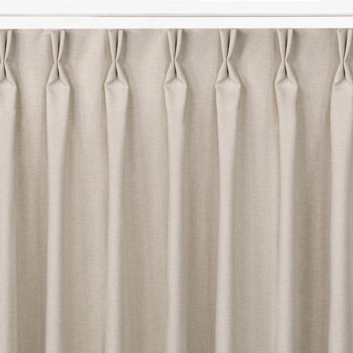Užuolaidos 220×245 cm smėlio spalvos BRAID FLEX CARMENA