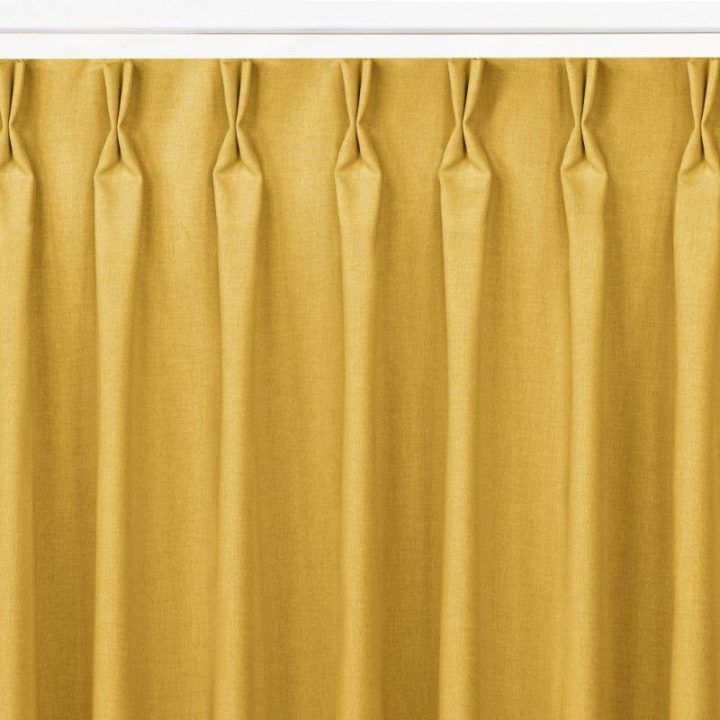 Užuolaida 220×270 cm garstyčių spalvos BRAID FLEX CARMENA