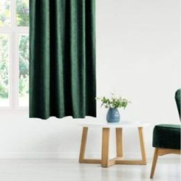 Užuolaidos 220×245 cm tamsiai žalia CHENILLE FLEX