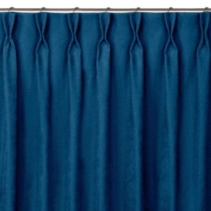 Užuolaidos 220×175 tamsiai mėlynos iš chenilio CHENILLE FLEX
