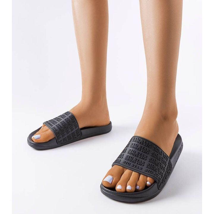 Juodos Big Star šlepetės