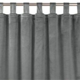 Užuolaidos 400 × 245 cm, tamsiai pilkos, aksominės