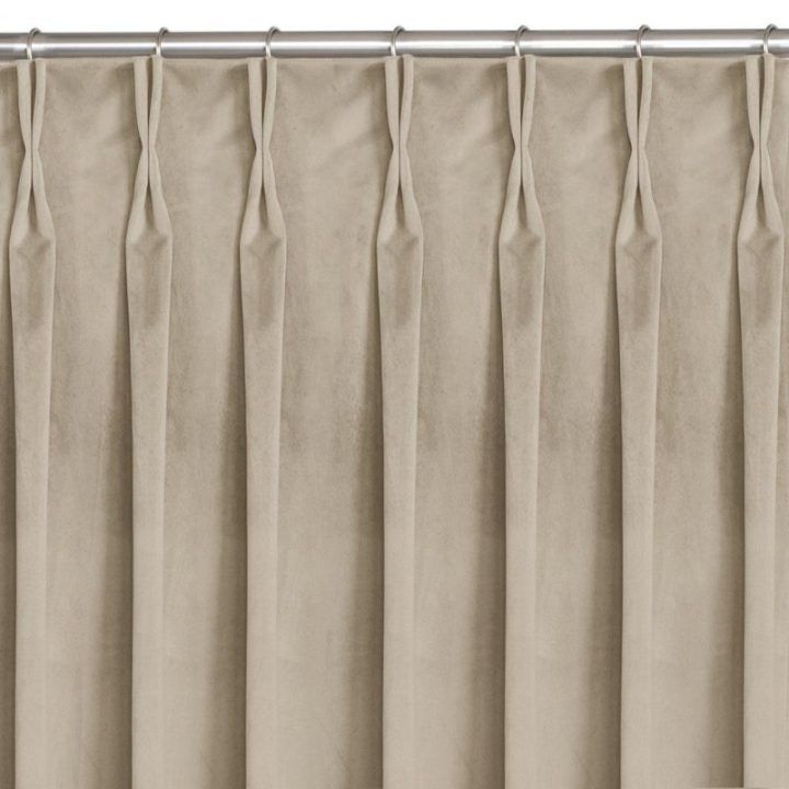 Užuolaidos 200 × 270 cm, kreminės spalvos VELVET FLEX