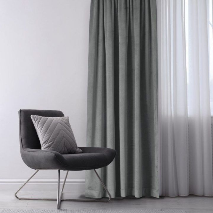 Užuolaidos 265 × 300 cm, tamsiai pilka