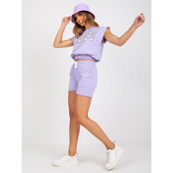 Šviesiai violetinės spalvos rinkinys