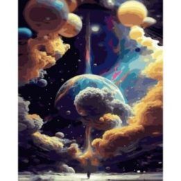 Tapyba pagal skaičius Kosminė fantazija 40 × 50 cm