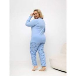 Moteriška pižama, šviesiai mėlyna XS–5XL