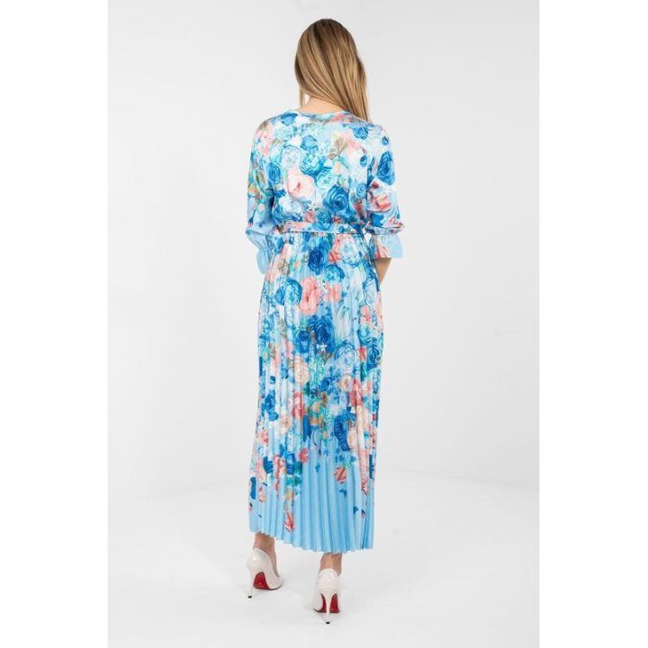 Suknelė vasarinė maxi su gėlėmis Italy Moda