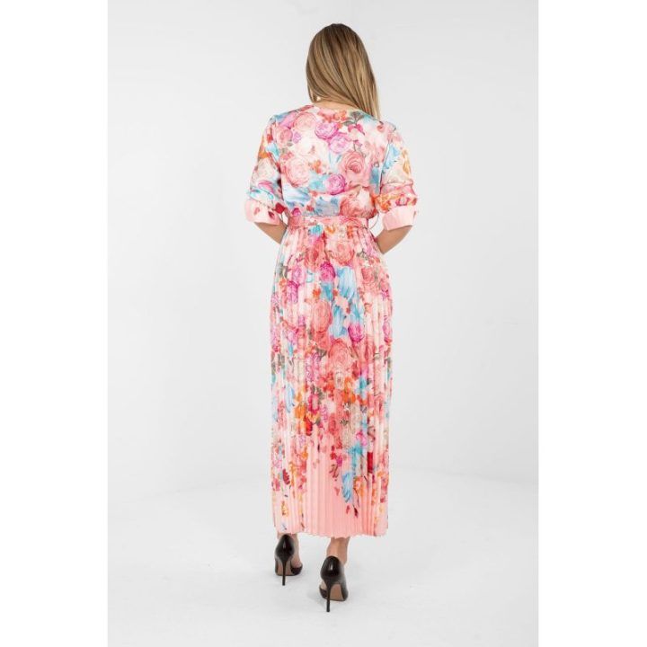 Suknelė maxi su gėlių raštu Italy Moda