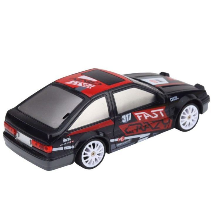 Vaikiškas nuotolinio valdymo drifto automobilis 1:24 juodas