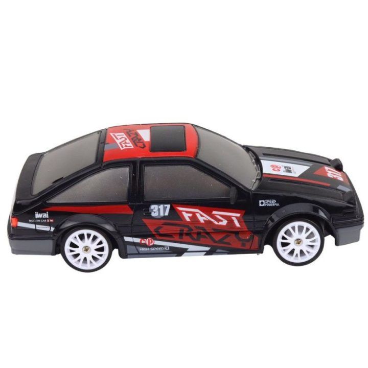 Vaikiškas nuotolinio valdymo drifto automobilis 1:24 juodas