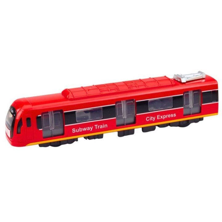 Traukinukas vaikiškas 22×5.5×4 cm, raudonas