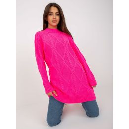 Fluo rožinis megztinis