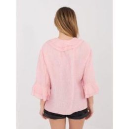 Moteriška palaidinė oversize šviesiai rožinė