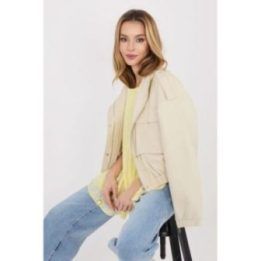 Moteriška palaidinė iš medvilnės trumpomis rankovėmis Italy Moda