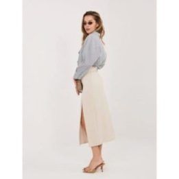 Pieštukinis sijonas šviesiai smėlio spalvos