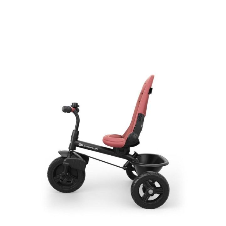 Triratukas 6in1 su 360° sėdyne rožinis Kinderkraft ASTON 2 PLUS