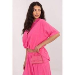 Palaidinė trumpomis rankovėmis iš medvilnės Italy Moda