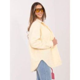 Šviesiai geltona moteriška pereinamojo laikotarpio striukė IT-KR-22292.85
